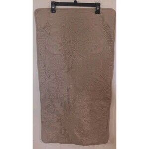 Middleton Set of 2 Beige Quilted Floral Cottagecore King Size  Pillow Shams